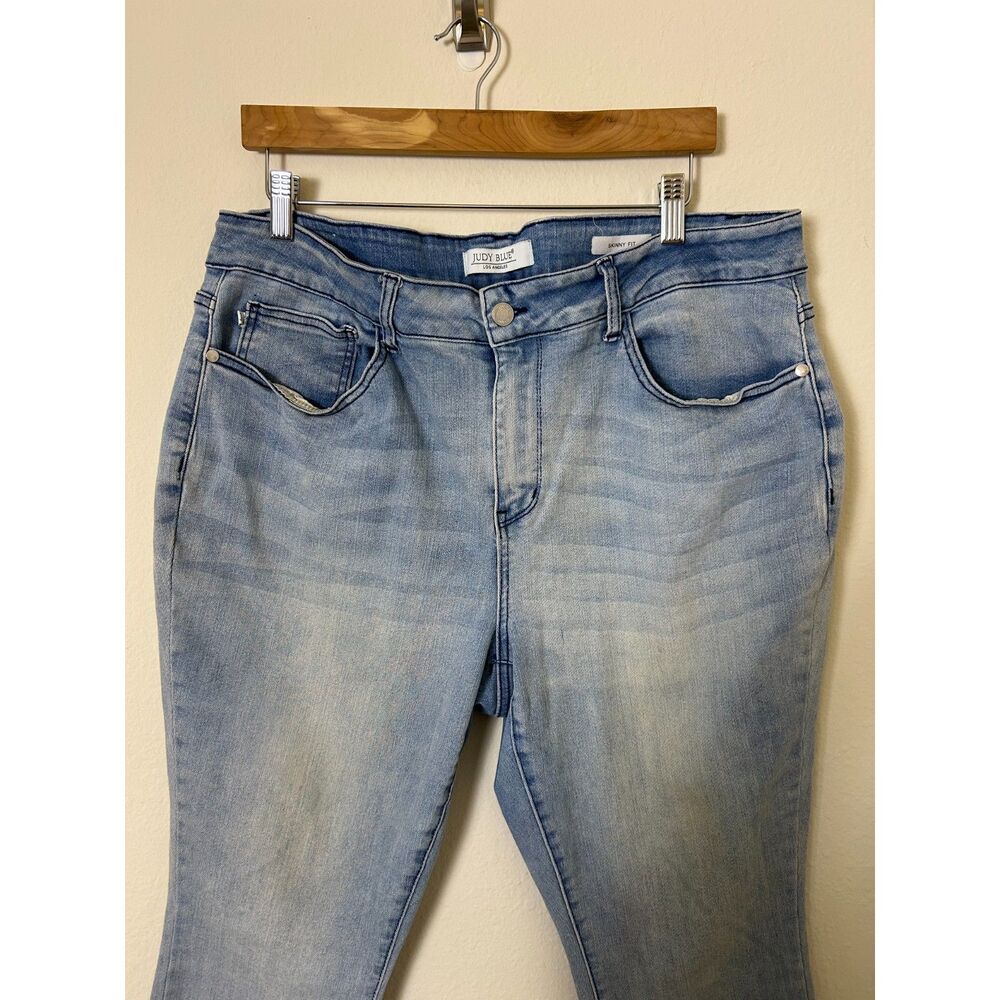 Judy Blue Skinny Fit Released Hem Jeans Size 20 Womens - Picture 3 of 10